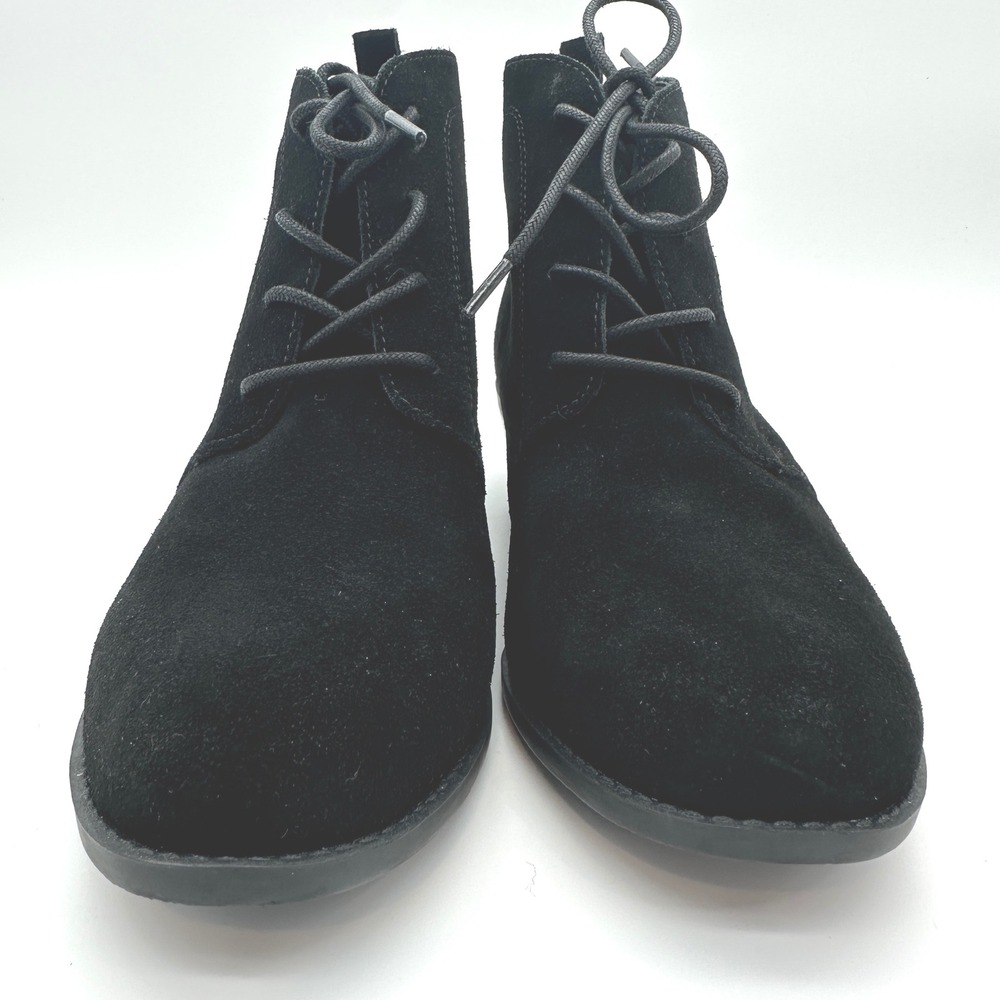 Vionic Andi Black Suede Lace Up Ankle Booties Women's Size 7.5 - Picture 7 of 12